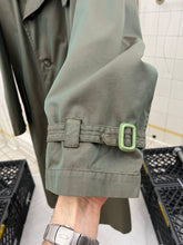 Load image into Gallery viewer, 1980s Katharine Hamnett Iridescent Jade Trench Coat - Size OS