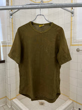 Load image into Gallery viewer, 2000s Mandarina Duck Khaki Green Reversible Linen Chest Pocket Shirt - Size M