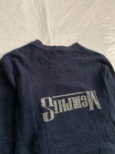 Load image into Gallery viewer, 2000s Bernhard Willhelm Faded Aqua Insideout Crewneck with Kangaroo Pocket - Size M