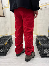 Load image into Gallery viewer, 2000s Armani Red Futuristic Padded Nylon Pants - Size M