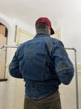 Load image into Gallery viewer, Vintage Padded Denim Moto Jacket - Size M