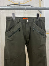 Load image into Gallery viewer, 1990s Mickey Brazil Lightweight Fatigue Pants with Zipper Detailing and Adjustable Hems - Size M