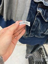Load image into Gallery viewer, 1980s Katharine Hamnett Denim Teddy Jacket with Hidden Cargo Pocket- Size L