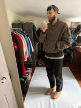 Load image into Gallery viewer, 1990s Armani Faded Brown Oversized Bomber Jacket with Contrast Detailing - Size XXL