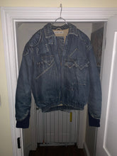 Load image into Gallery viewer, aw1986 Katharine Hamnett Denim Cargo Bomber Jacket - Size L