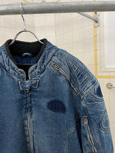 Load image into Gallery viewer, Vintage Padded Denim Moto Jacket - Size L