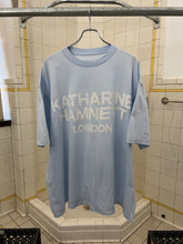 Load image into Gallery viewer, 1990s Katharine Hamnett Baby Blue Logo Tee - Size XL