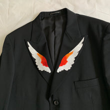 Load image into Gallery viewer, aw2002 Yohji Yamamoto Wing Embroidered Lapel Blazer - Size XL