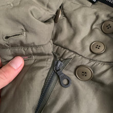 Load image into Gallery viewer, 1990s Katharine Hamnett Khaki Silk Military Parka - Size XL