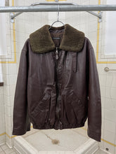 Load image into Gallery viewer, 1990s Armani Leather Bomber With Quilted Lining - Size M
