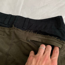 Load image into Gallery viewer, aw2004 Issey Miyake Reconstructed Switch Fabric Paneling Pants - Size L
