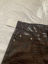 Load image into Gallery viewer, 1990s Dexter Wong Faux Crocodile Skin Pants - Size M