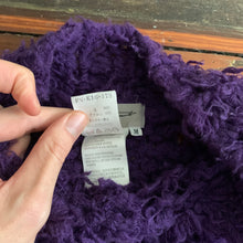 Load image into Gallery viewer, 1990s Yohji Yamamoto Purple Frayed Gauge Knit - Size M