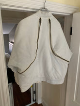 Load image into Gallery viewer, 1980s Issey Miyake White Dual Backzip Heavy Cotton Bomber Jacket with Asymmetric Closure - Size XL