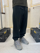 Load image into Gallery viewer, 1980s Katharine Hamnett Faded Black Cotton Joggers with Adjustable Cuffs - Size M