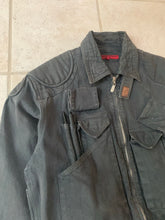 Load image into Gallery viewer, 1980s Katharine Hamnett Washed Blacked Cargo Bomber - Size M