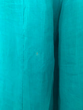 Load image into Gallery viewer, 2000s Armani Teal Linen Technical Trousers with Lampo Zippers - Size M