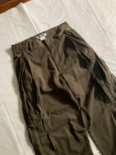 Load image into Gallery viewer, ss2001 Issey Miyake Dark Khaki Front Zipper Trousers - Size S