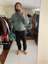 Load image into Gallery viewer, 1990s Armani Faded Olive Hooded Bomber with Modular Kangaroo Pouch - Size L
