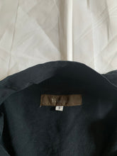Load image into Gallery viewer, 1990s Yohji Yamamoto Pixelated Soundwave Graphic Zip-up Shirt - Size L