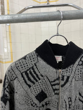 Load image into Gallery viewer, 1980s Marithe Francois Girbaud x Maillaparty Zippered Intarsia Knit Sweater - Size M