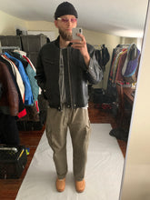 Load image into Gallery viewer, 1990 CDGH Cropped Black Leather Bomber Jacket - Size OS