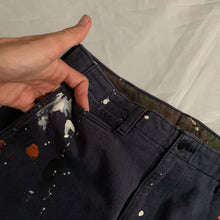 Load image into Gallery viewer, 2011 CDGH Navy Paint Splatter Pants - Size L