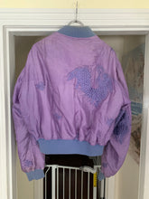 Load image into Gallery viewer, ss1993 Yohji Yamamoto Sample Purple Silk Dragon Embroidered Bomber - Size M