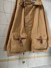 Load image into Gallery viewer, 1980s Emporio Armani Coated Cotton Wide Jacket with Packable hood and 3D front pockets - Size XL