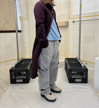 Load image into Gallery viewer, 2000s Mandarina Duck Wrinkled Contemporary Long Coat - Size S