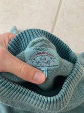 Load image into Gallery viewer, 1990s Armani Embroidered "Ice Arsenal" Faded Knitted Sweater - Size L