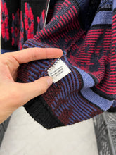 Load image into Gallery viewer, 1980s Marithe Francois Girbaud x Maillaparty Zippered Intarsia Sweater - Size L
