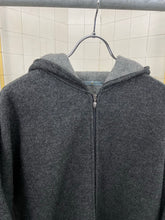 Load image into Gallery viewer, Late 1990s Mandarina Duck Hooded Wool Long Coat - Size XL