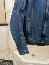 Load image into Gallery viewer, Vintage Padded Denim Moto Jacket - Size M