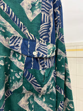 Load image into Gallery viewer, 1980s Marithe Francois Girbaud x Closed Graphic Pattern Shirt with Pleated Pocket Detailing - Size M