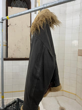 Load image into Gallery viewer, aw1994 Issey Miyake Faux Mouton Cropped High Neck Flight Jacket - Size L