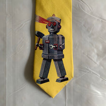 Load image into Gallery viewer, 2000s Yohji Yamamoto Robot Laser Eyes Tie - Size OS