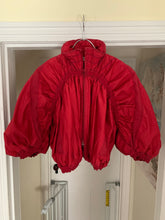 Load image into Gallery viewer, aw2007 Issey Miyake APOC Cropped Red Jacket with Pleats and Ribbing Details - Size S