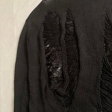 Load image into Gallery viewer, 1990s Yohji Yamamoto Destroyed Black Knitted Sweater - Size M