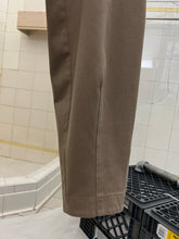 Load image into Gallery viewer, 1980s Katharine Hamnett Twill Khaki Baggy Trousers with Waist Synch and Tapered Cuff - Size L