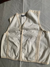 Load image into Gallery viewer, 1990s Armani White with Beige Trim Racer Vest - Size L