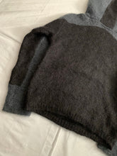 Load image into Gallery viewer, 2000s Vintage Grey and Black Mohair Ninja Hoodie - Size M