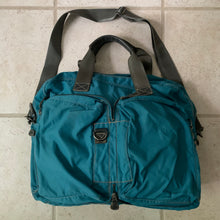 Load image into Gallery viewer, 2000s Issey Miyake Teal Nylon Transformable Bag - Size OS