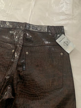 Load image into Gallery viewer, 1990s Dexter Wong Faux Crocodile Skin Pants - Size M
