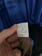Load image into Gallery viewer, aw1987 Issey Miyake Blue Nylon Circle Pattern Staff Crewneck - Size OS