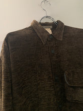Load image into Gallery viewer, 1990s Armani Brown Texture Knitted Pocket Shirt - Size M