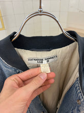 Load image into Gallery viewer, 1980s Katharine Hamnett Padded Washed Denim Bomber - Size L