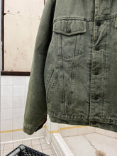 Load image into Gallery viewer, 1990s Armani Jeans Faded Green Trucker Jacket - Size L