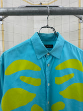 Load image into Gallery viewer, ss2004 Issey Miyake Electric Blue and Green Matisse Design Shirt - Size S
