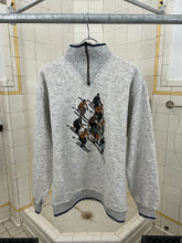 Load image into Gallery viewer, 1980s Armani Quarter Zip Sweater with Skiing Graphic - Size M